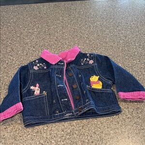 Vintage y2k winnie the pooh denim jacket